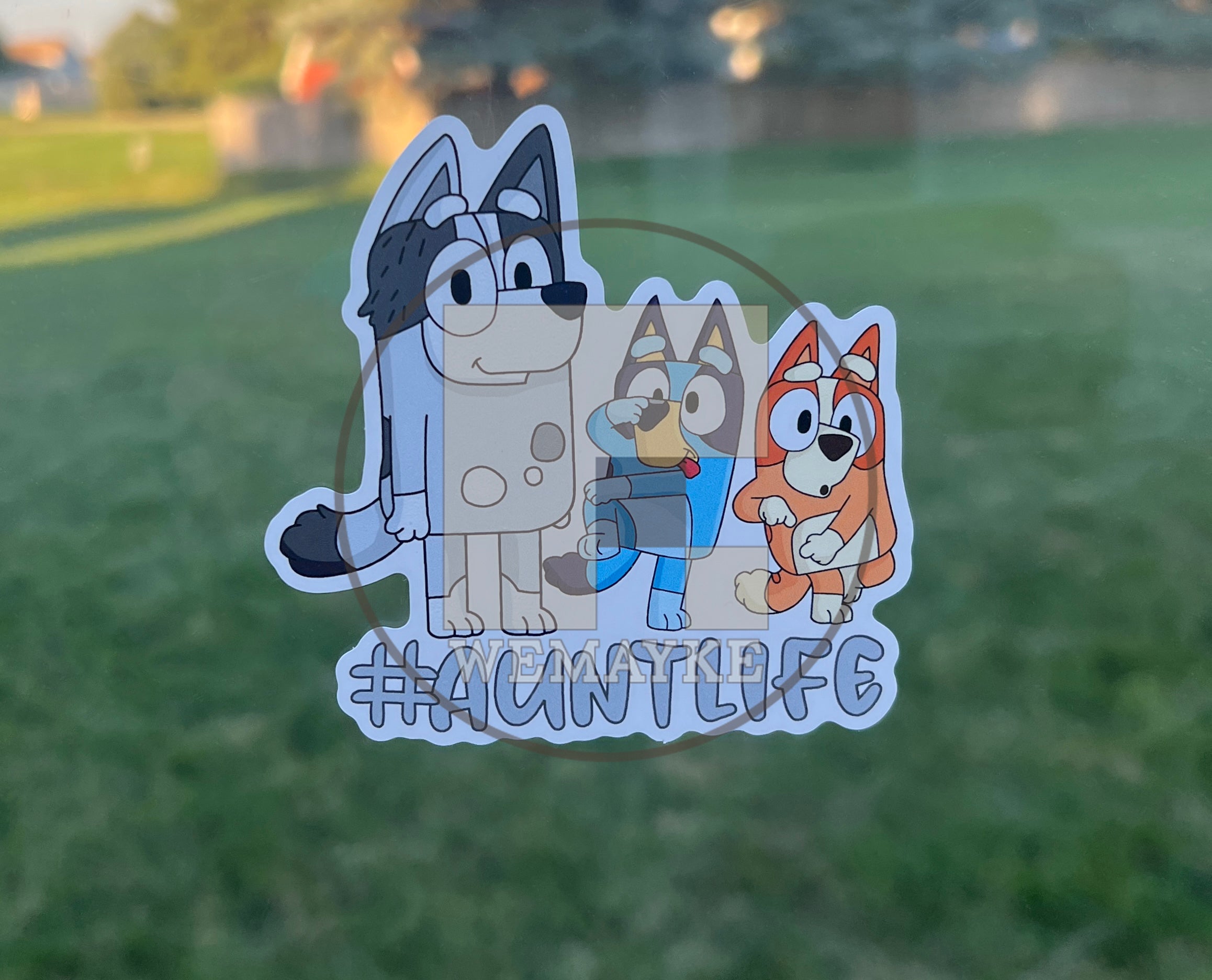 (B38) #AuntLife of 2 - Dog Family Decal / Sticker